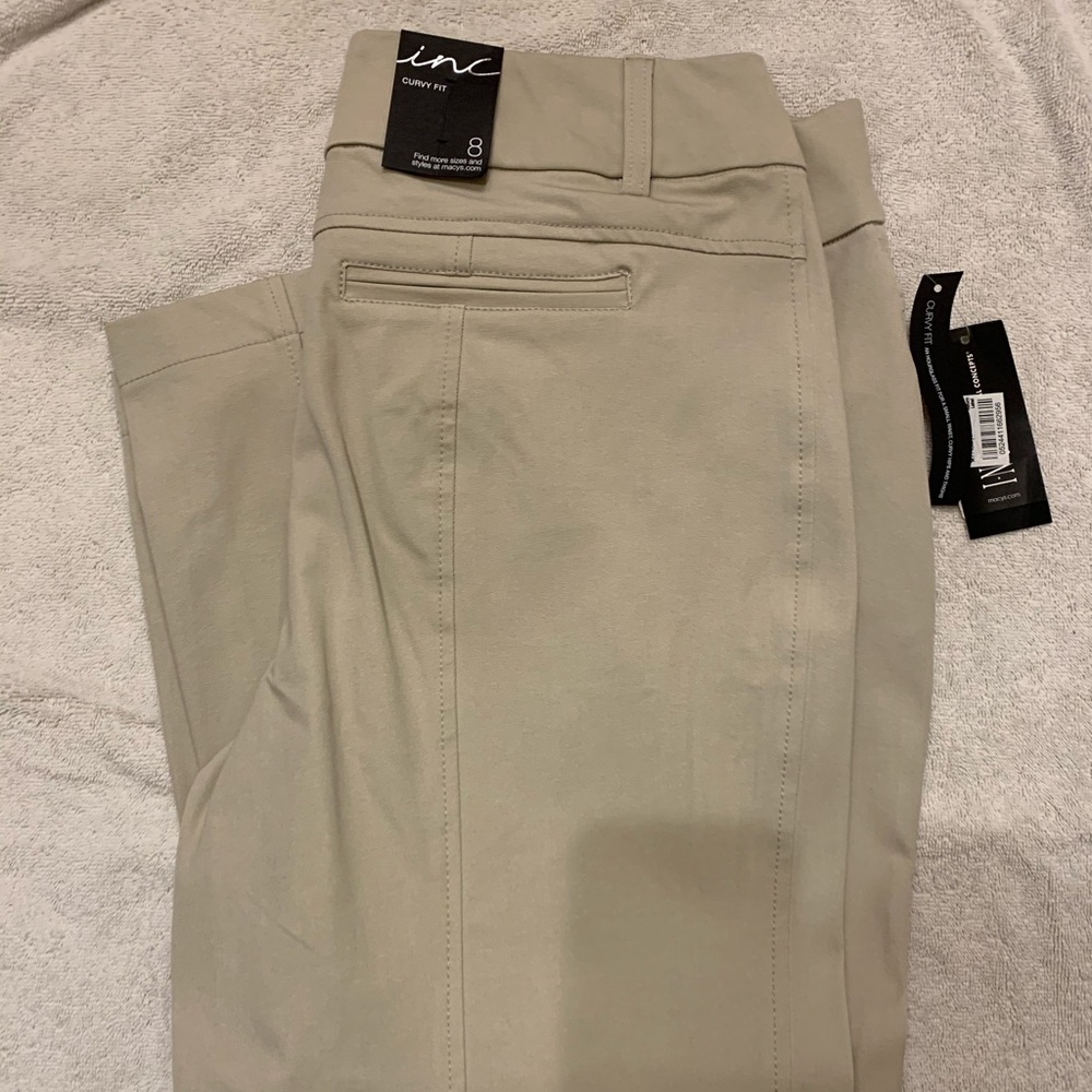 INC Zippered Curvy  Pull On Pants NWT